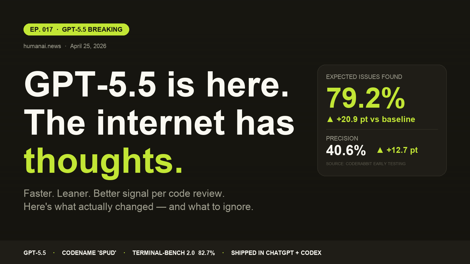 GPT-5.5 is here. The internet has thoughts.